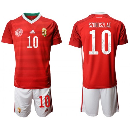 Fußballtrikots Ungarn SZOBOSZLAI 10 Kinder 2020 Kurzarm Heimtrikotsatz kaufen